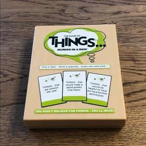 The game of things (humor in a box) mini game
